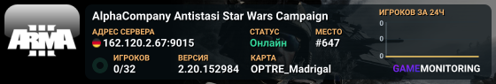 AlphaCompany Antistasi Star Wars Campaign