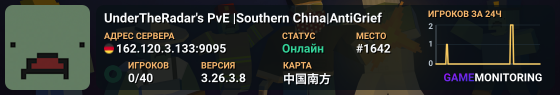 UnderTheRadar's PvE |Southern China|AntiGrief