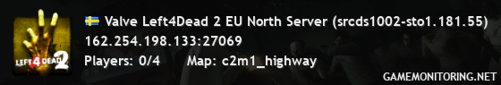 Valve Left4Dead 2 EU North Server (srcds1002-sto1.181.55)