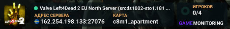 Valve Left4Dead 2 EU North Server (srcds1002-sto1.181.62)