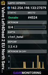 Valve Left4Dead 2 EU North Server (srcds1002-sto1.181.65)