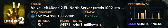 Valve Left4Dead 2 EU North Server (srcds1002-sto1.181.67)