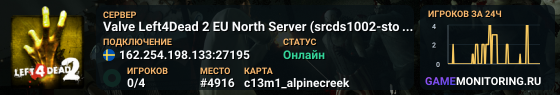 Valve Left4Dead 2 EU North Server (srcds1002-sto1.181.181)