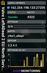 Valve Left4Dead 2 EU North Server (srcds1002-sto1.181.191)