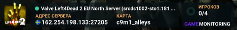 Valve Left4Dead 2 EU North Server (srcds1002-sto1.181.191)