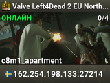 Valve Left4Dead 2 EU North Server (srcds1002-sto1.181.200)