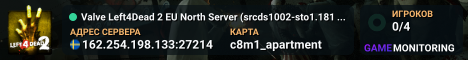 Valve Left4Dead 2 EU North Server (srcds1002-sto1.181.200)