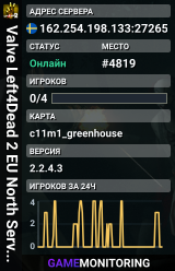 Valve Left4Dead 2 EU North Server (srcds1002-sto1.181.251)