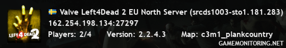 Valve Left4Dead 2 EU North Server (srcds1003-sto1.181.283)