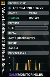 Valve Left4Dead 2 EU North Server (srcds1003-sto1.181.255)