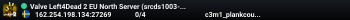 Valve Left4Dead 2 EU North Server (srcds1003-sto1.181.255)