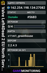 Valve Left4Dead 2 EU North Server (srcds1003-sto1.181.68)