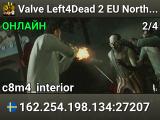 Valve Left4Dead 2 EU North Server (srcds1003-sto1.181.193)