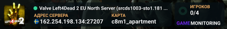 Valve Left4Dead 2 EU North Server (srcds1003-sto1.181.193)
