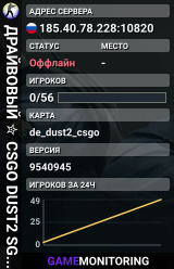ДPAЙBOBЫЙ ✮ CSGO DUST2 👑 SGaming.RU