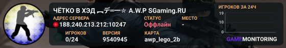 ЧЁTKO B XЭД ︻デ═一✮ A.W.P 🎯 SGaming.RU
