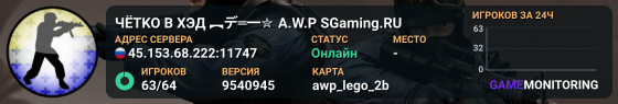 ЧЁTKO B XЭД ︻デ═一✮ A.W.P 🎯 SGaming.RU