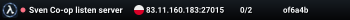 Sven Co-op listen server