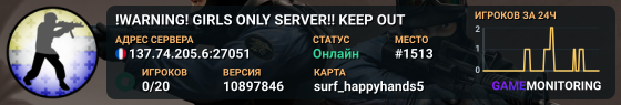 !WARNING! GIRLS ONLY SERVER!! KEEP OUT