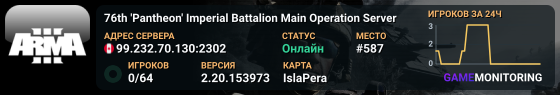 76th 'Pantheon' Imperial Battalion Main Operation Server