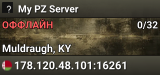 My PZ Server