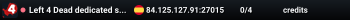 Left 4 Dead dedicated server