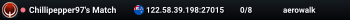 Chillipepper97's Match
