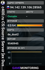 c400.ru CS:Source Server [ex Dust2 only] v9540945 [HLstatsX]