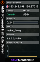 AMP Powered Half-Life Server