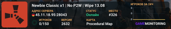 Newbie Classic x1 | No P2W | Wipe 13.08