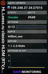 HL.Loess.ru classic HLDM (RTV,stats,damager,speed,fastDL)