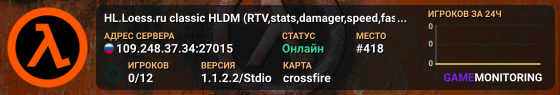 HL.Loess.ru classic HLDM (RTV,stats,damager,speed,fastDL)