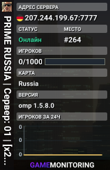 PRIME RUSSIA | Сервер: 01 | [x2 ДЕНЬ]