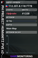 PH PROJECT HUMANITZ PVE x2-EXP (147.185.221.225:30565)