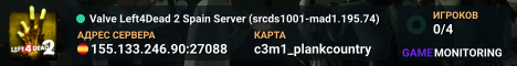 Valve Left4Dead 2 Spain Server (srcds1001-mad1.195.74)