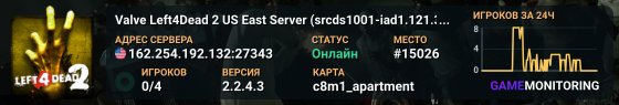 Valve Left4Dead 2 US East Server (srcds1001-iad1.121.329)