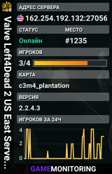 Valve Left4Dead 2 US East Server (srcds1001-iad1.121.42)