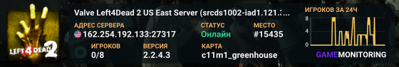 Valve Left4Dead 2 US East Server (srcds1002-iad1.121.303)