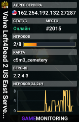 Valve Left4Dead 2 US East Server (srcds1001-iad1.121.273)