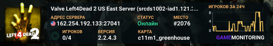 Valve Left4Dead 2 US East Server (srcds1002-iad1.121.27)