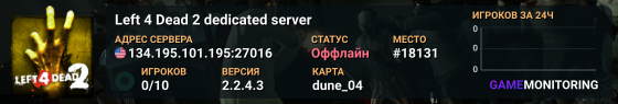 Left 4 Dead 2 dedicated server