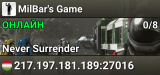 MilBar's Game