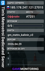 Tim's Metrostroi Dedicated Server