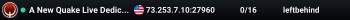 A New Quake Live Dedicated Server
