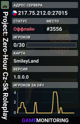 Project: Zero-Hour Cz-Sk Roleplay