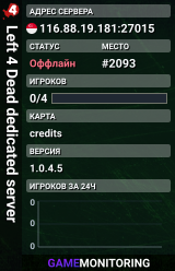 Left 4 Dead dedicated server