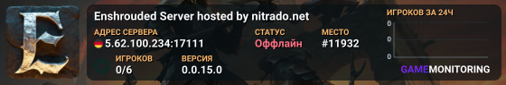 Enshrouded Server hosted by nitrado.net