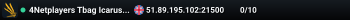 4Netplayers Tbag Icarus Server