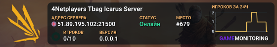 4Netplayers Tbag Icarus Server