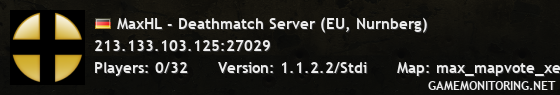 MaxHL - Deathmatch Server (EU, Nurnberg)